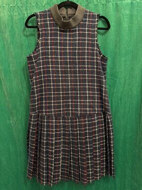 Sea New York - Drop-waist Light-weight Wool Pleated Mini Dress / 2